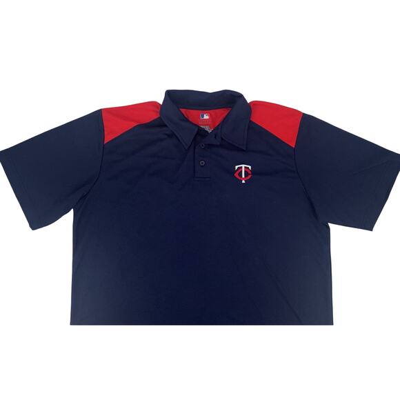 Minnesota Twins Mens Polo Shirt XL Embroidered Logo MLB Genuine Merchandise EUC - Picture 2 of 7